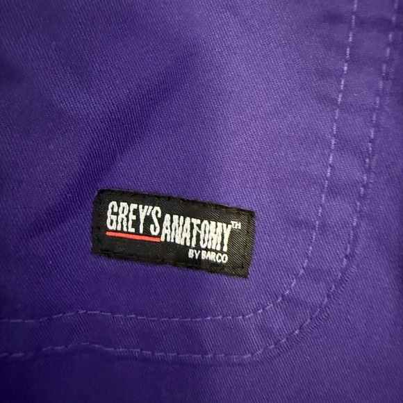 Grey's Anatomy Women's Purple Straight Leg Scrub Pants - Picture 2 of 4